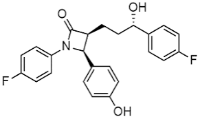 Structure of (3S,4S)-1-(4-fluorophenyl)-3-[(3S)-3-(4-fluorophenyl)-3-hydroxypropyl]-4-(4-hydroxyphenyl)azetidin-2-one