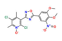Structure of 2,5-Dichloro-3-(5-(3,4-dimethoxy-5-nitrophenyl)-1,2,4-oxadiazol-3-yl)-4,6-dimethylpyridine-1-oxide