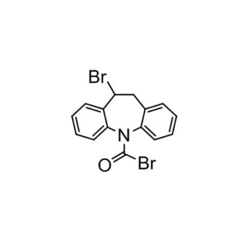 Structure of 10-Bromo-10,11-dihydro-5H-dibenzo[b, f]azepine-5-carbonyl bromide