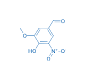 Structure of 4-Hydroxy-3-methoxy-5-nitrobenzaldehyde