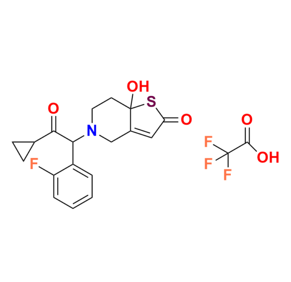 Structure of 5-(2-Cyclopropyl-1-(2-fluorophenyl)-2-oxoethyl)-7a-hydroxy-5,6,7,7a-tetrahydrothieno[3,2-c]pyridin-2(4H)-one